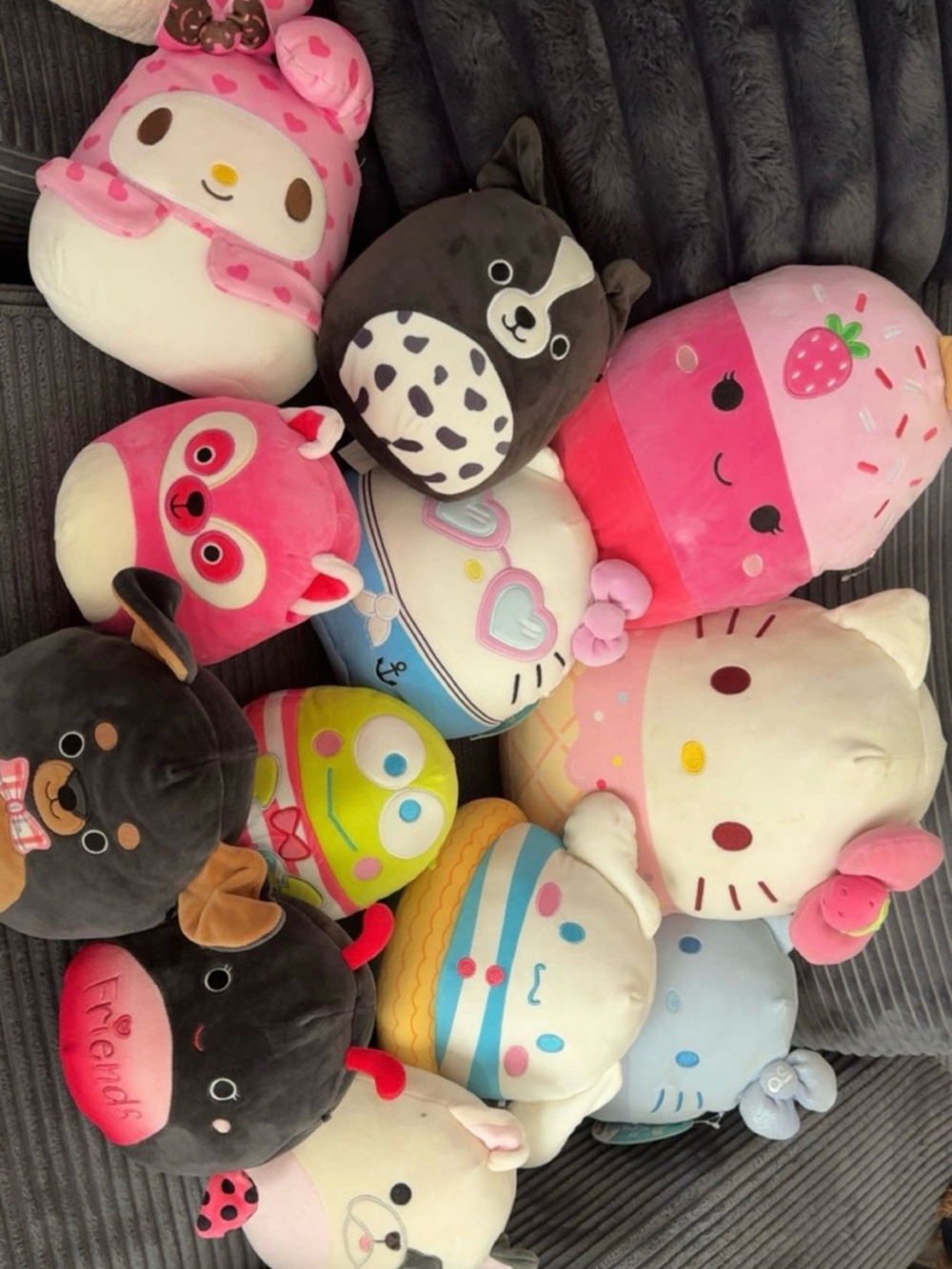 Squishmallows Plush Lot including hello kitty